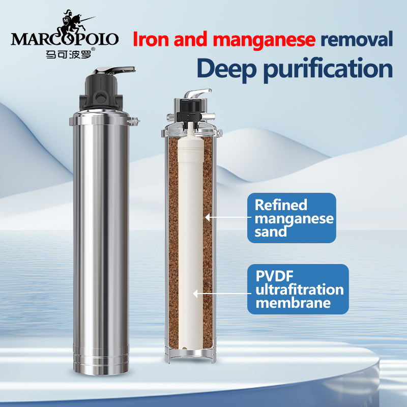 Marco Polo Manganese Sand Ultrafiltration Filter – High Flow Whole House Iron & Manganese Removal System