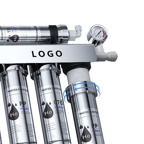5-Stage Stainless Steel Water Purifier | Ultrafiltration 0.01μm, 270L/H, No Power, No Waste Water, Under Sink Direct Drink Water Filter
