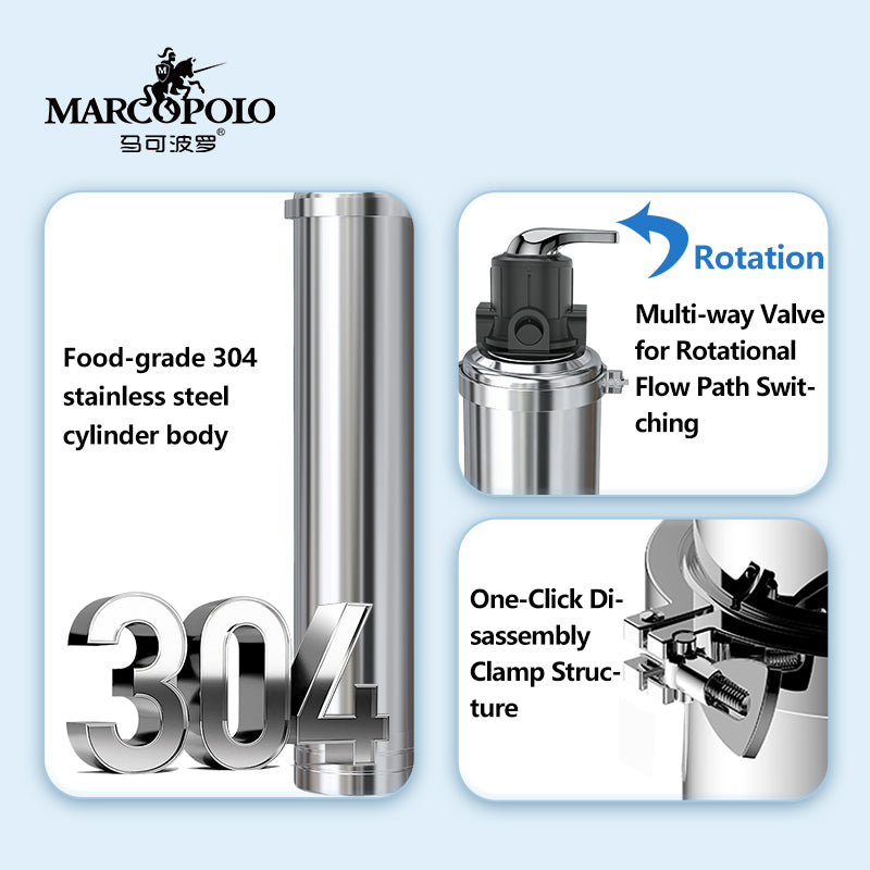Marco Polo Manganese Sand Ultrafiltration Filter – High Flow Whole House Iron & Manganese Removal System
