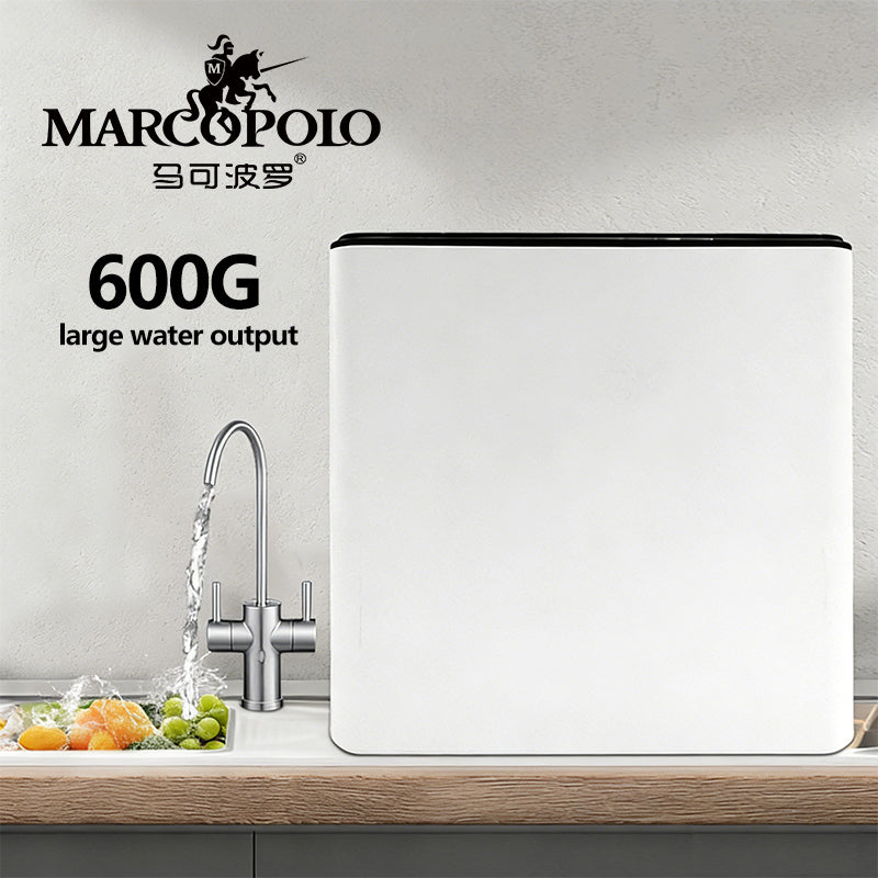 Dual Output RO Water Purifier, 600GPD, 1.5:1 Waste Ratio, 3-Stage Filtration, Under Sink Water Filter