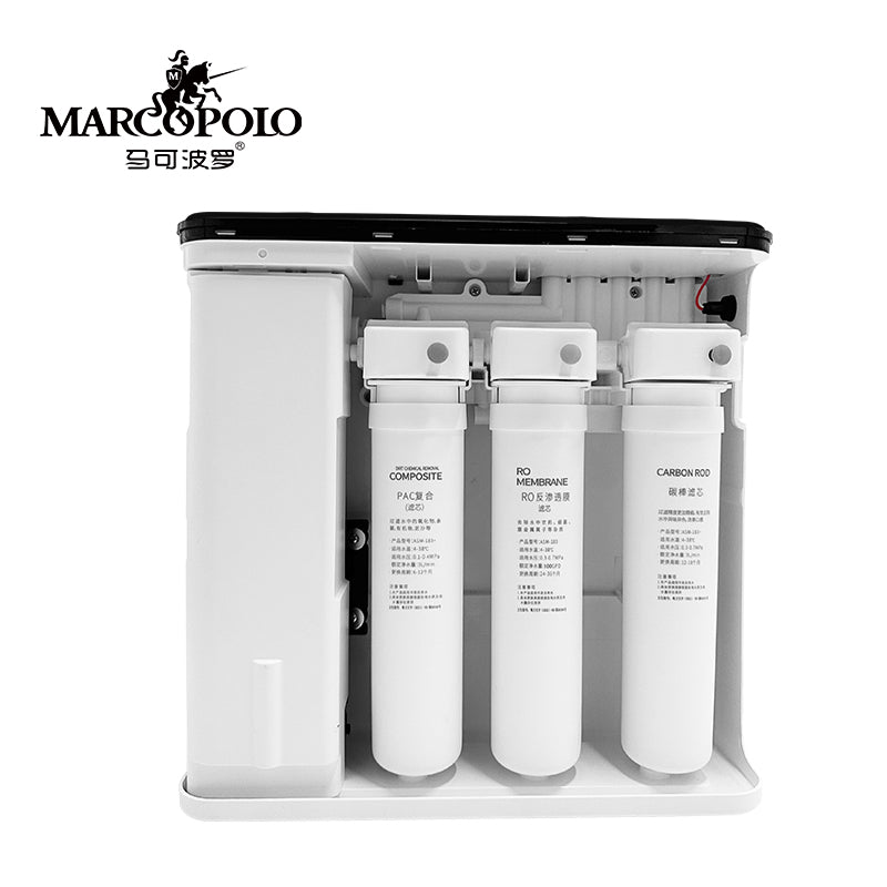 Dual Output RO Water Purifier, 600GPD, 1.5:1 Waste Ratio, 3-Stage Filtration, Under Sink Water Filter