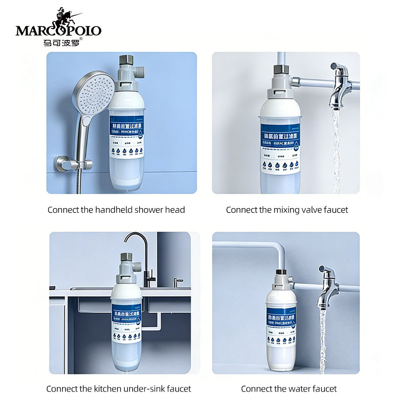 Long Pre-Filter – Whole House Terminal Water Purifier (1.59 GPM, 2113 Gal Capacity, Silver Ion Composite)